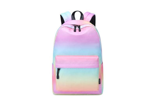 Pastel Rainbow School Bag Backpack - Sensory Zone