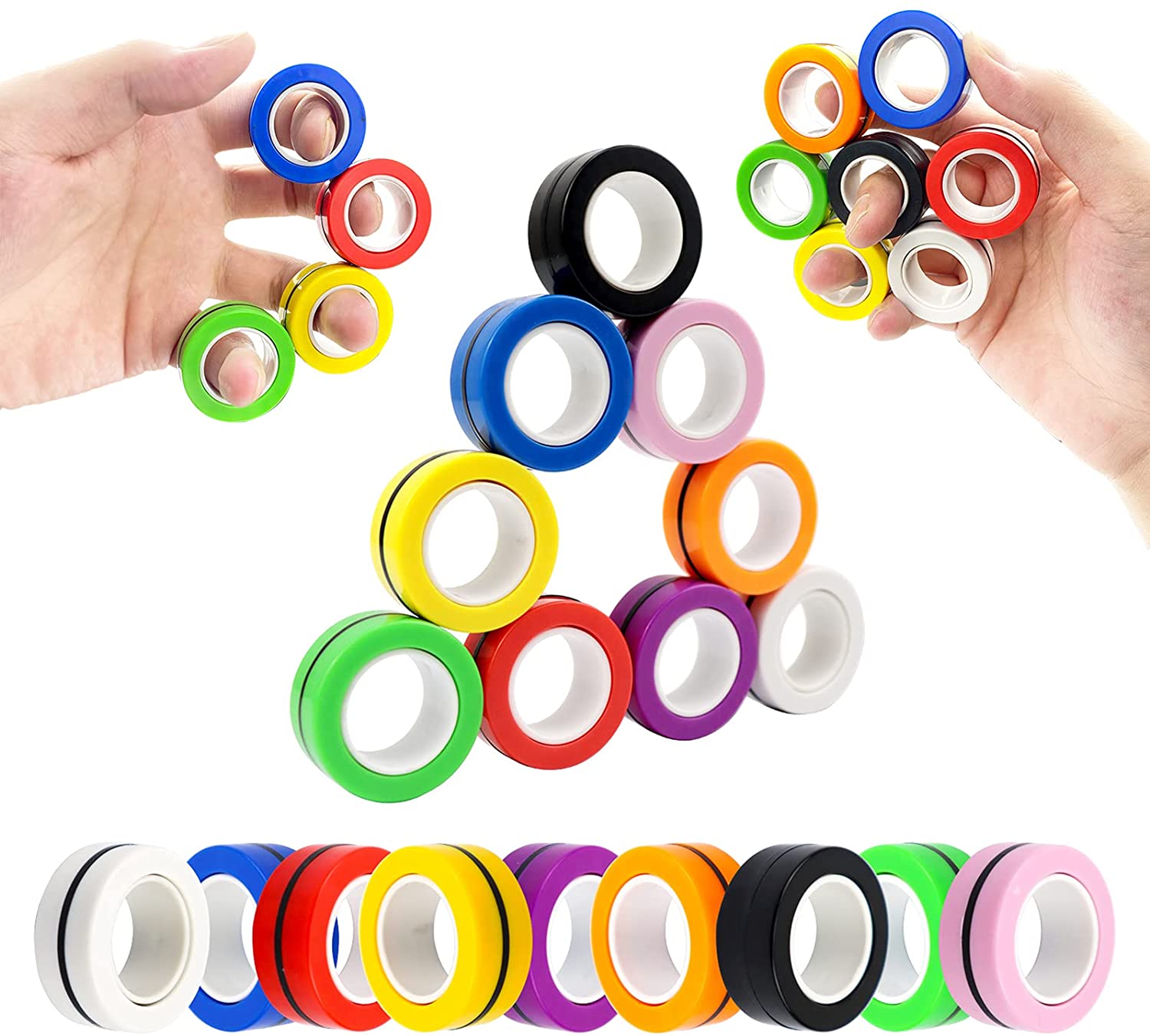 Magnetic Fidget Finger Rings - Sensory Zone