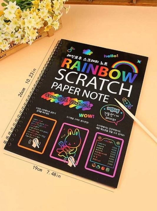 Rainbow Scratch Paper - Sensory Zone