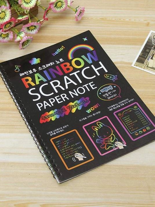 Rainbow Scratch Paper - Sensory Zone