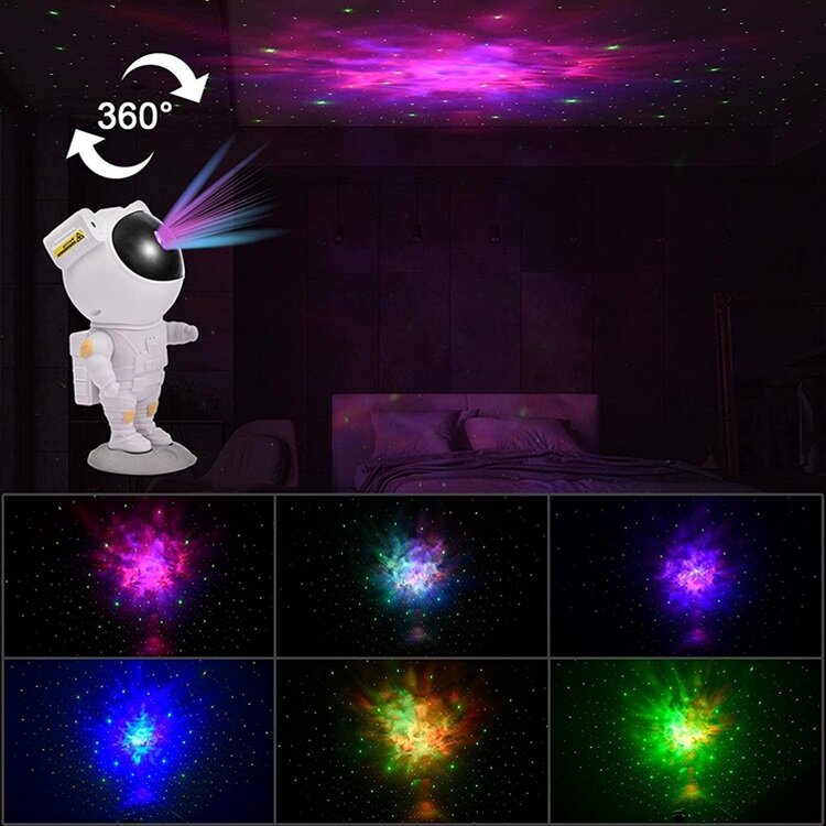 Celestial Explorer Astronaut Galaxy Night Light - Sensory Zone