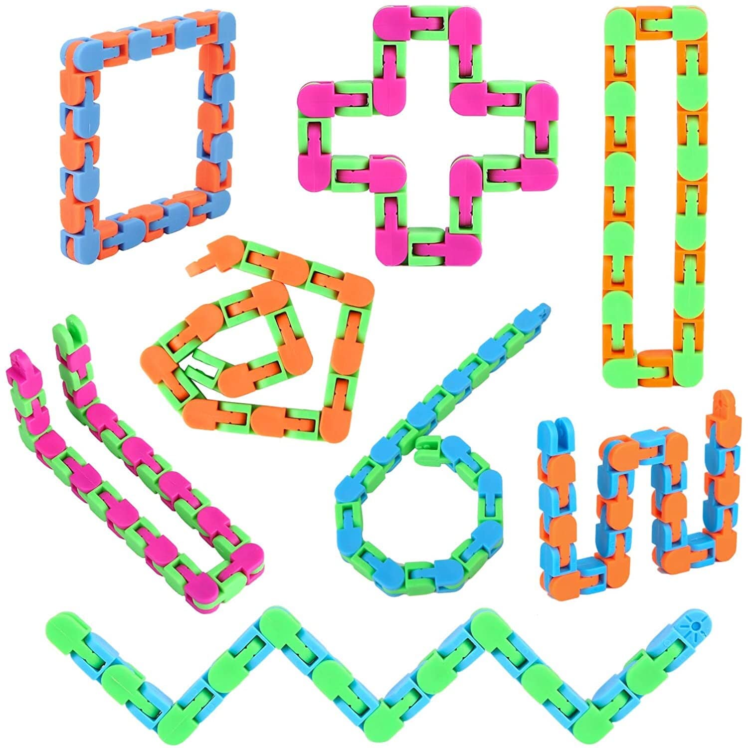 Wacky Tracks Snap & Click Snake Fidget Toy - Sensory Zone